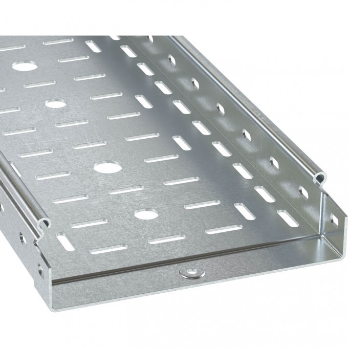 Лоток листовой перфорированный DKC 400х80 L3000, толщина 1мм 35306
